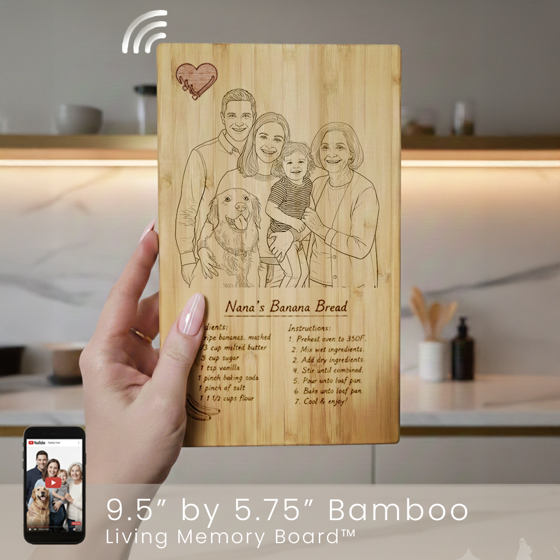 Snack Size Bamboo Living Memory Board™